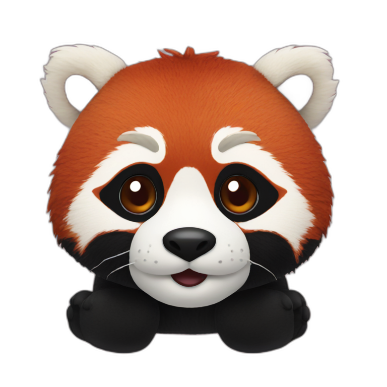 stuffed animal red panda emoji