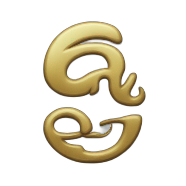 Caligrafic Oz word emoji