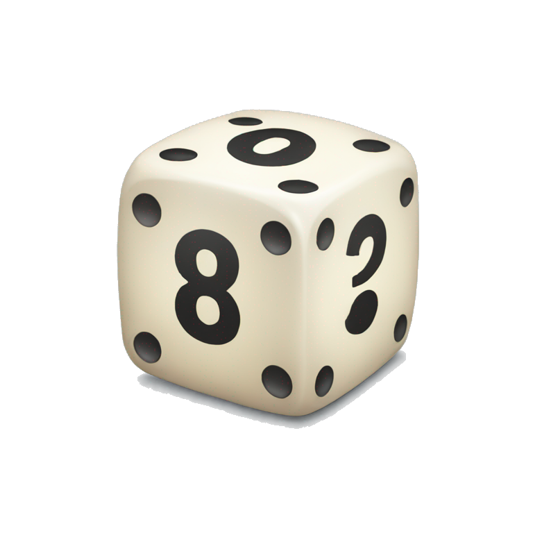 dice with numbers emoji
