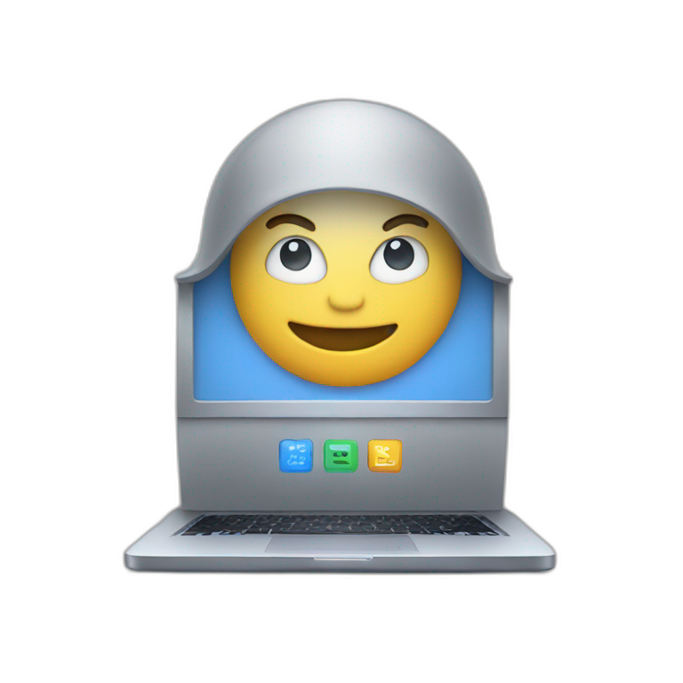 coding on laptop emoji