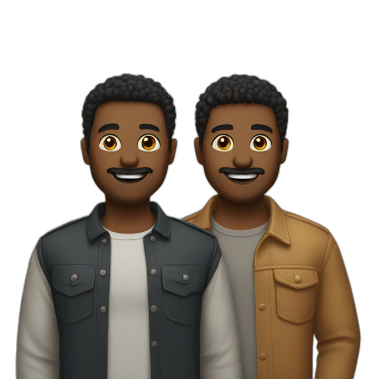two mans friends emoji