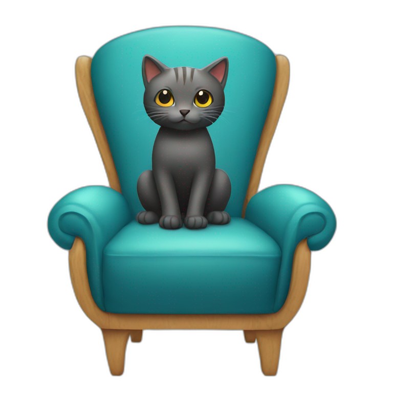 kity on a chair emoji
