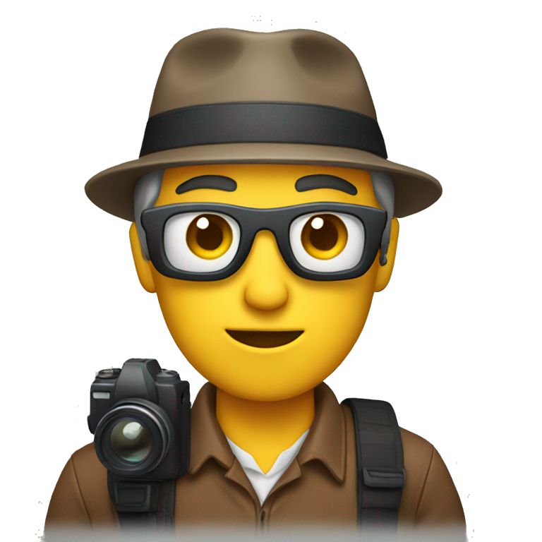 A man with camera  emoji