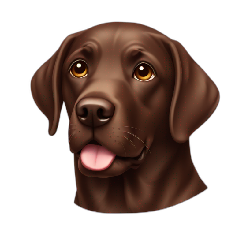 labrador chocolate emoji