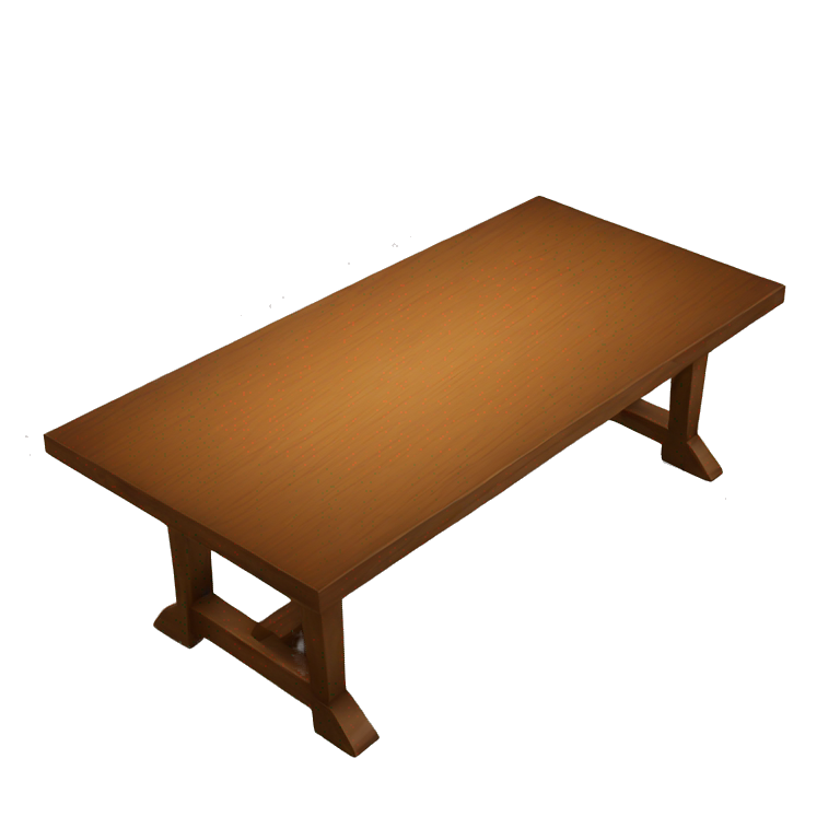 modern wood table emoji