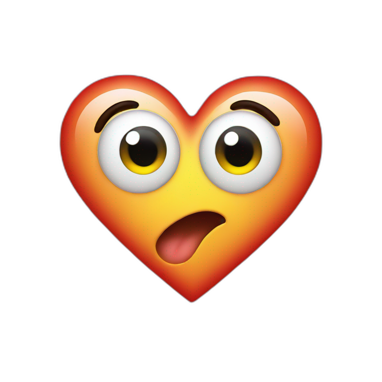 heart with emoji eyes emoji