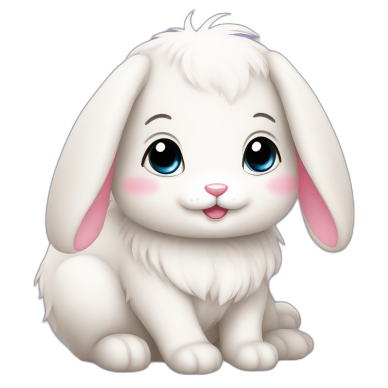 cute kawaii bunny emoji