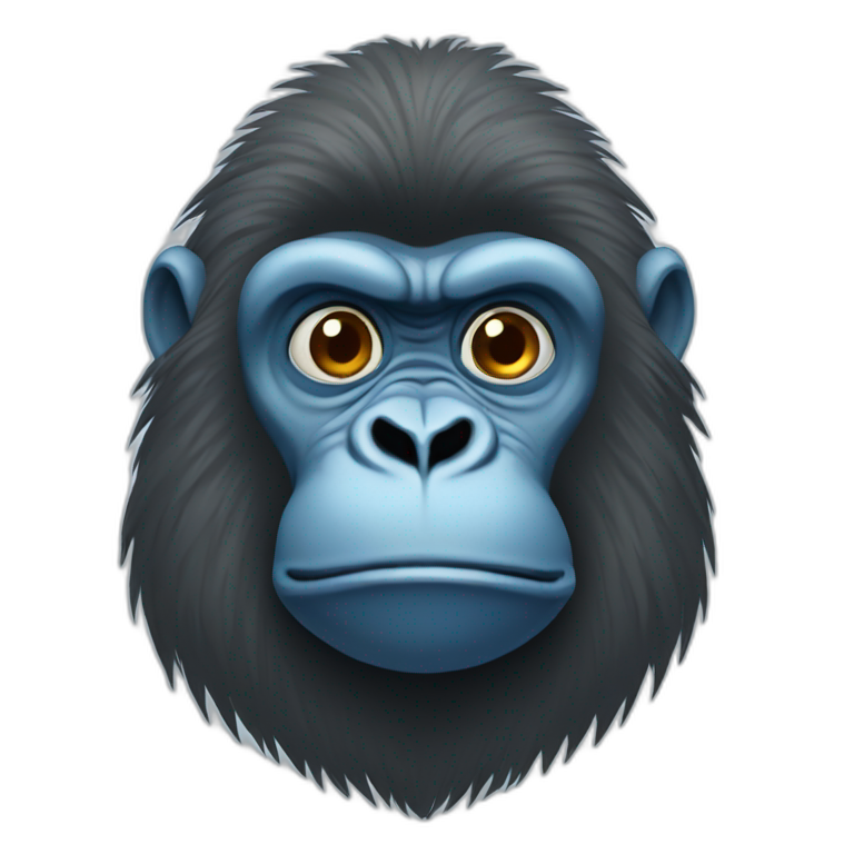 blue gorila emoji