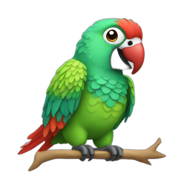 awesome parrot emoji