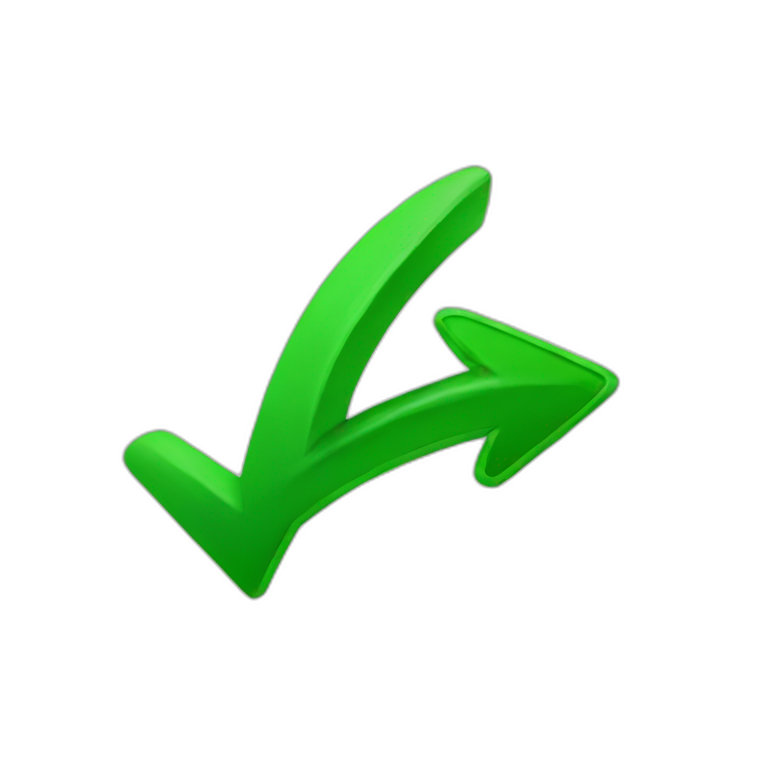 green arrow up emoji