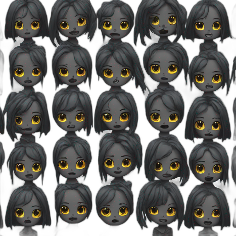 Goth girl emoji