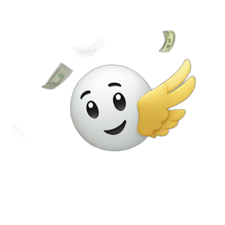 Money flying emoji