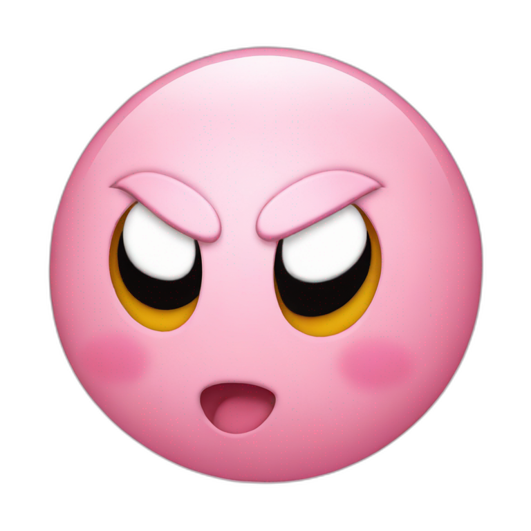 kirby say hello emoji