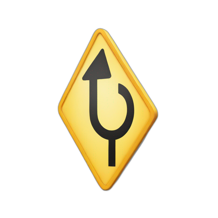 Turn right sign emoji