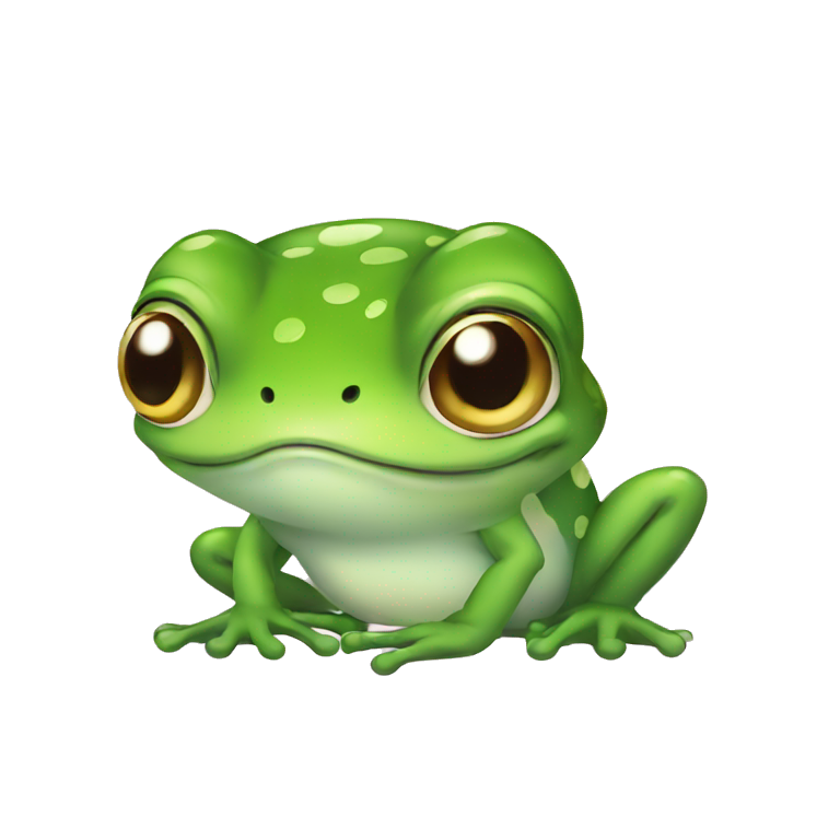 cute baby frog emoji