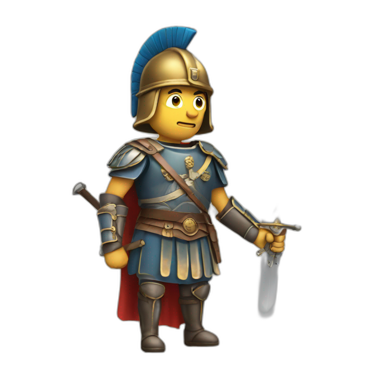 rome soldier with sword emoji