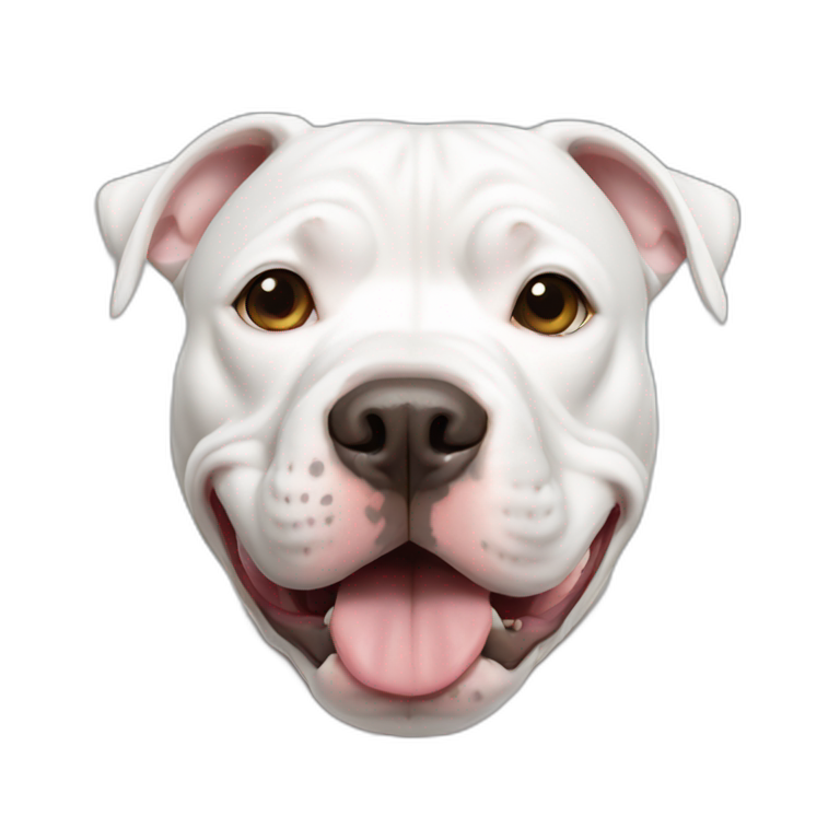 white pitbull emoji