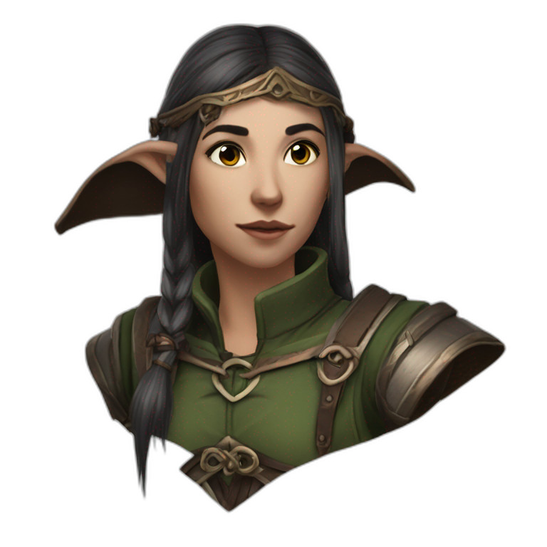 Female half-elf bard baldur's gate 3 emoji