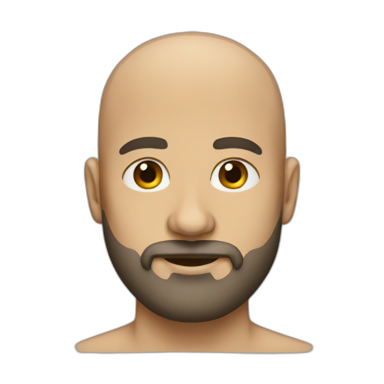 bald beard emoji