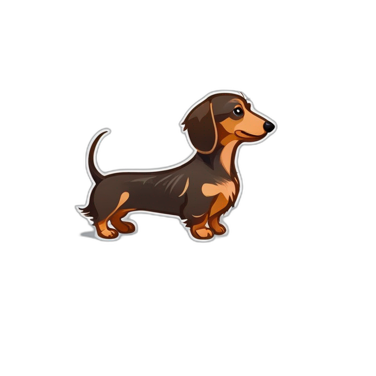 wire-haired dachshund emoji
