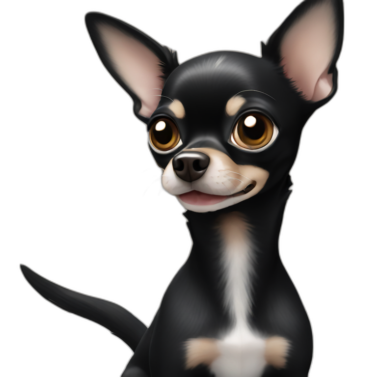 black chihuahua emoji