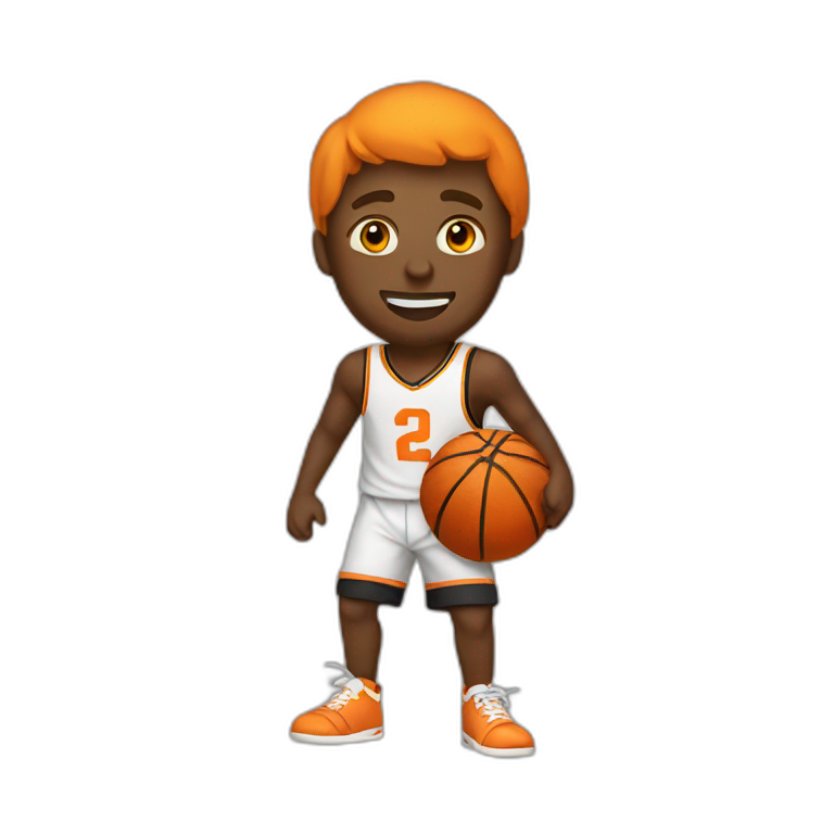 pyrobut playing basketball emoji