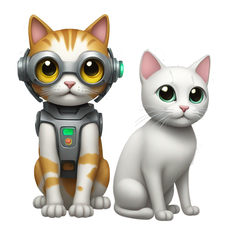 cat + robot emoji