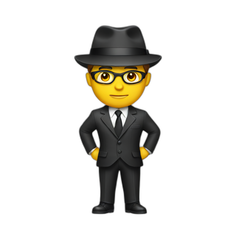 Secret agent emoji