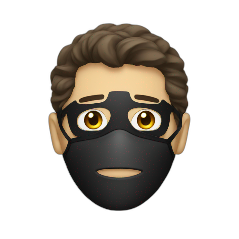 a man in mask emoji