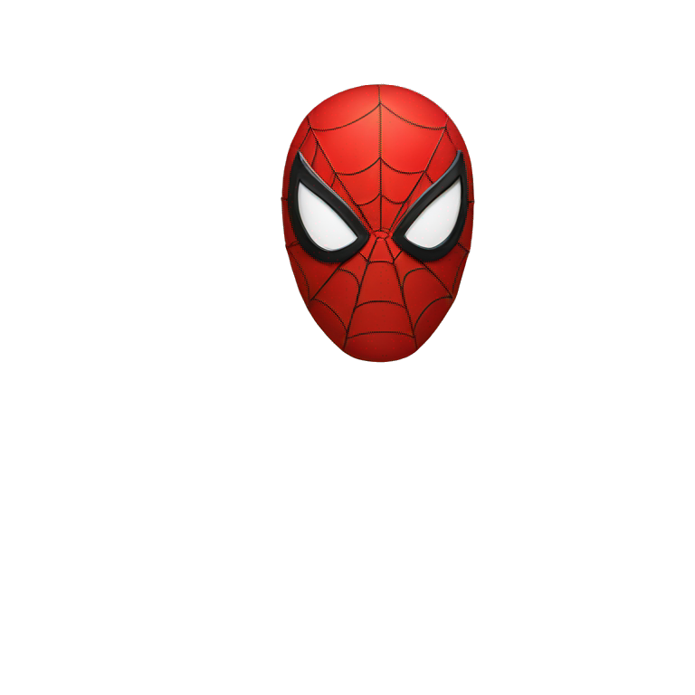 red Spider-man mask emoji