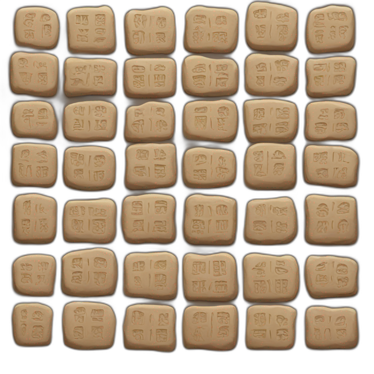 clay tablets emoji