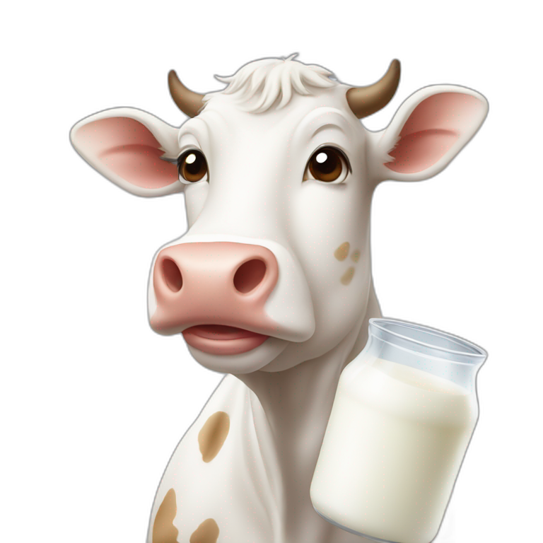 cow with milk emoji