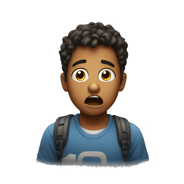 Shocked boy emoji