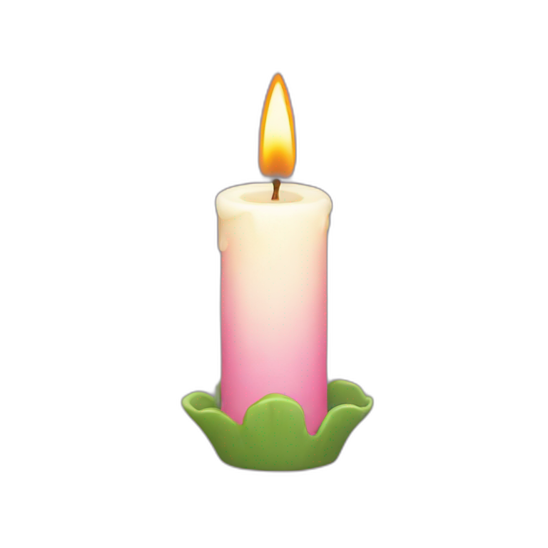 Aesthetic candle emoji