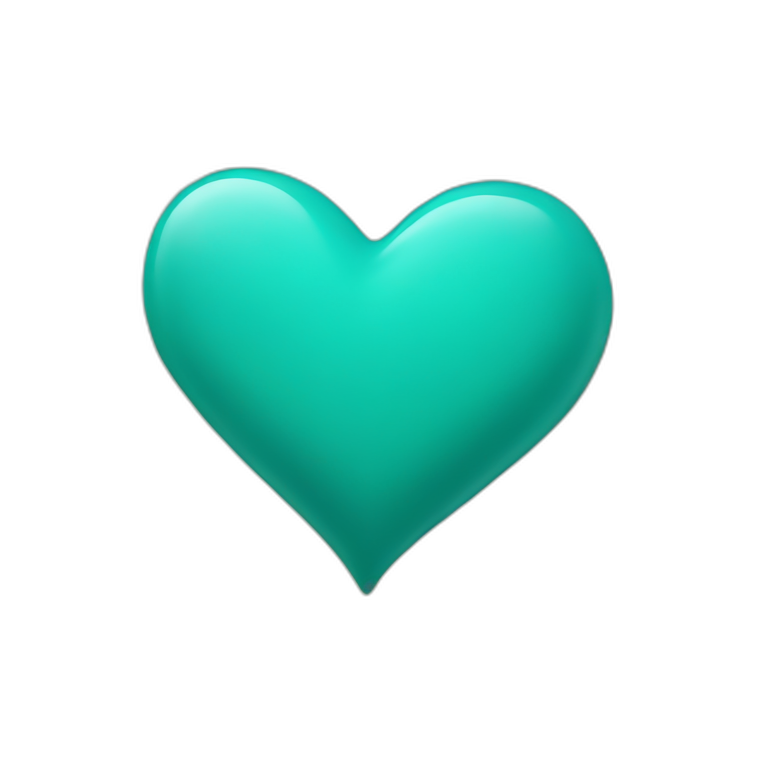 teal-heart emoji