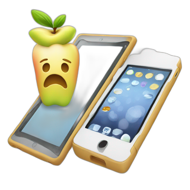 apple tablet and phone emoji