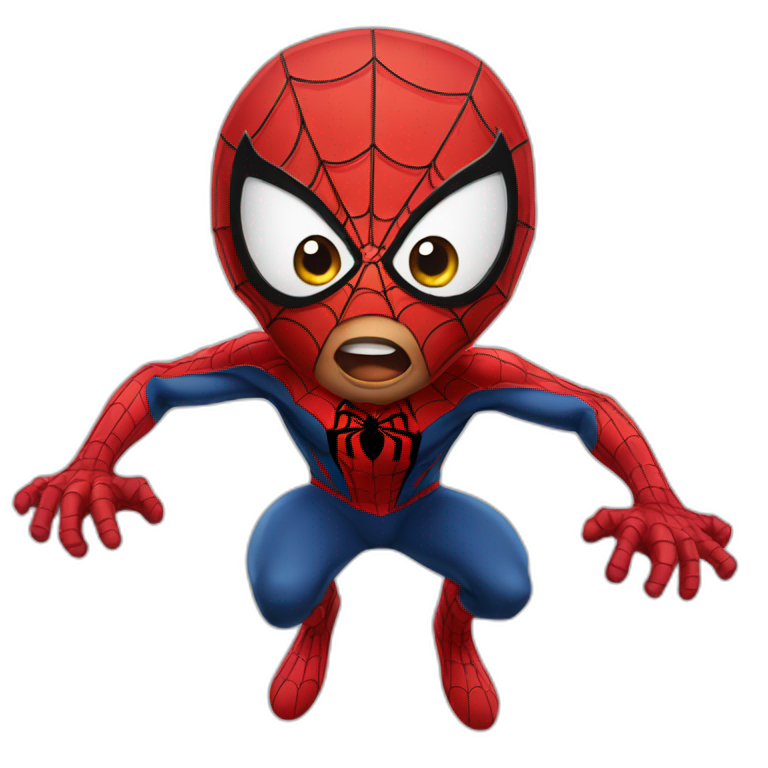 Spider man shocked emoji