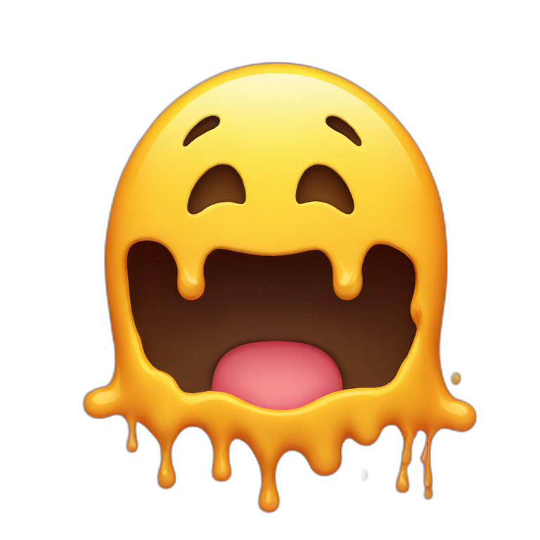 Emoji melting  emoji