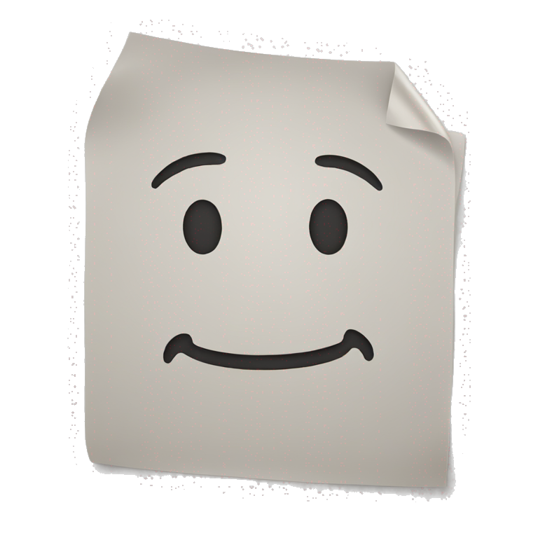 paper sheet emoji