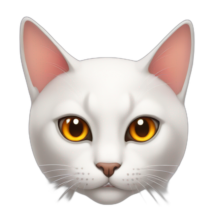 cat with devil eyes emoji