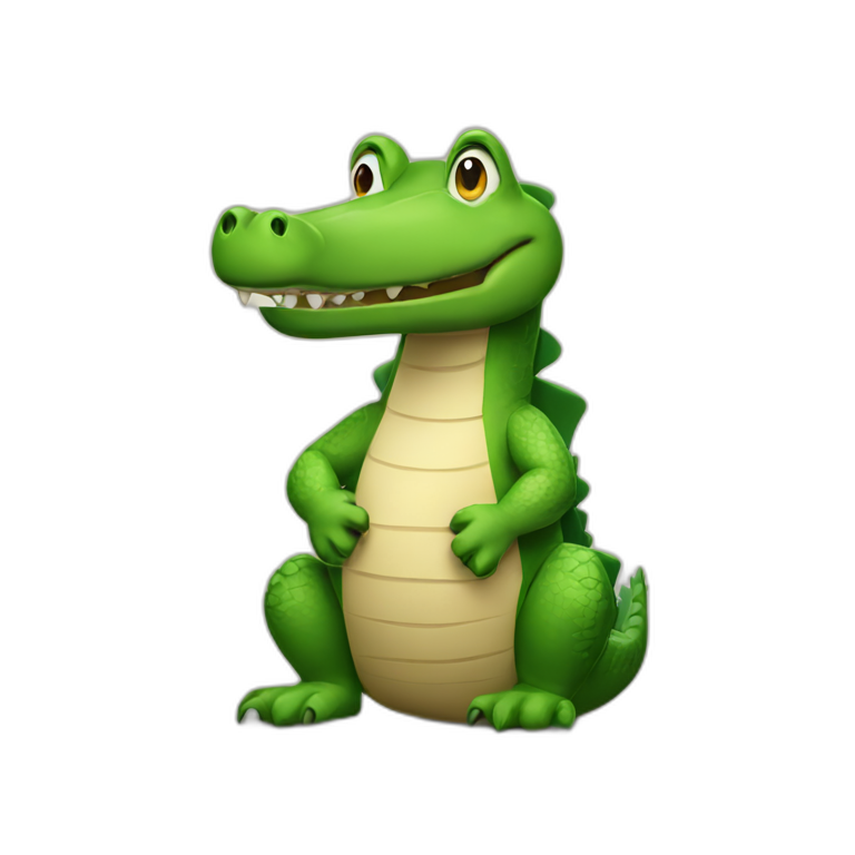 crocodile with arms crossed emoji