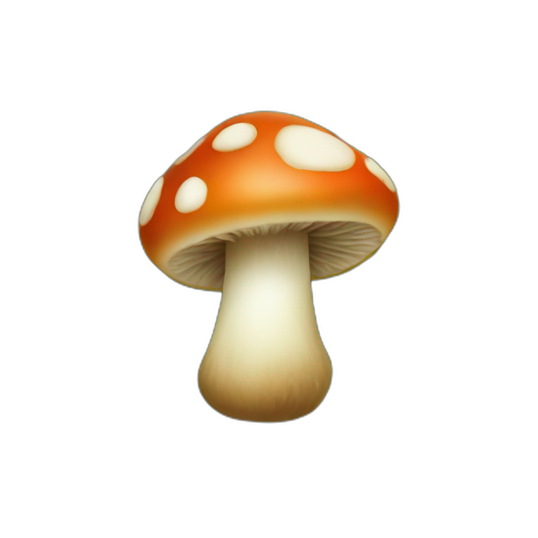tiny mushrooms on moss emoji