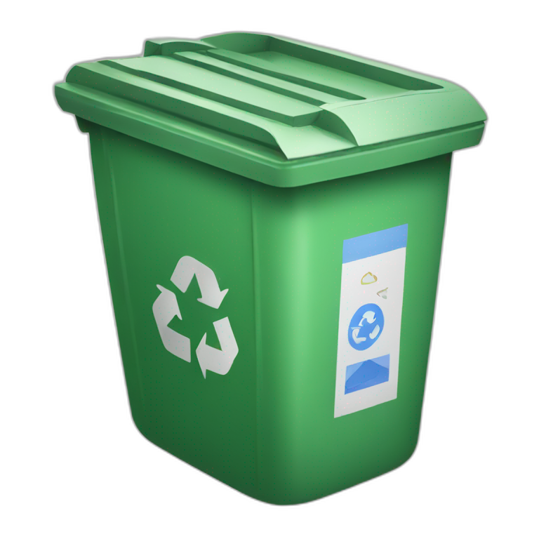 Recycle bin emoji