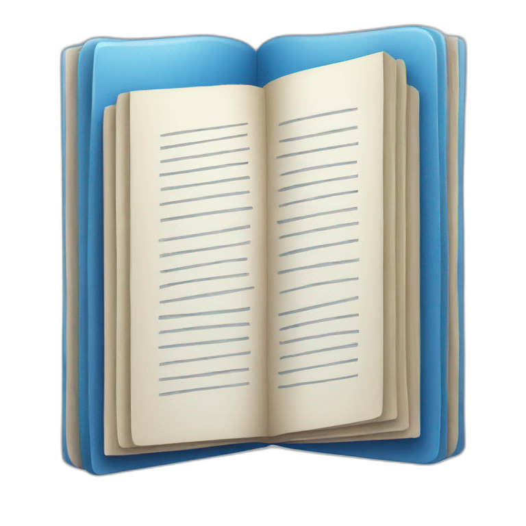 MODERN BLUE CLOSED BOOK emoji