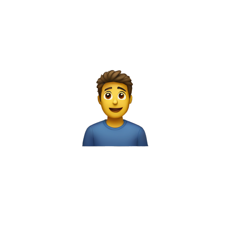  man inside boxes emoji