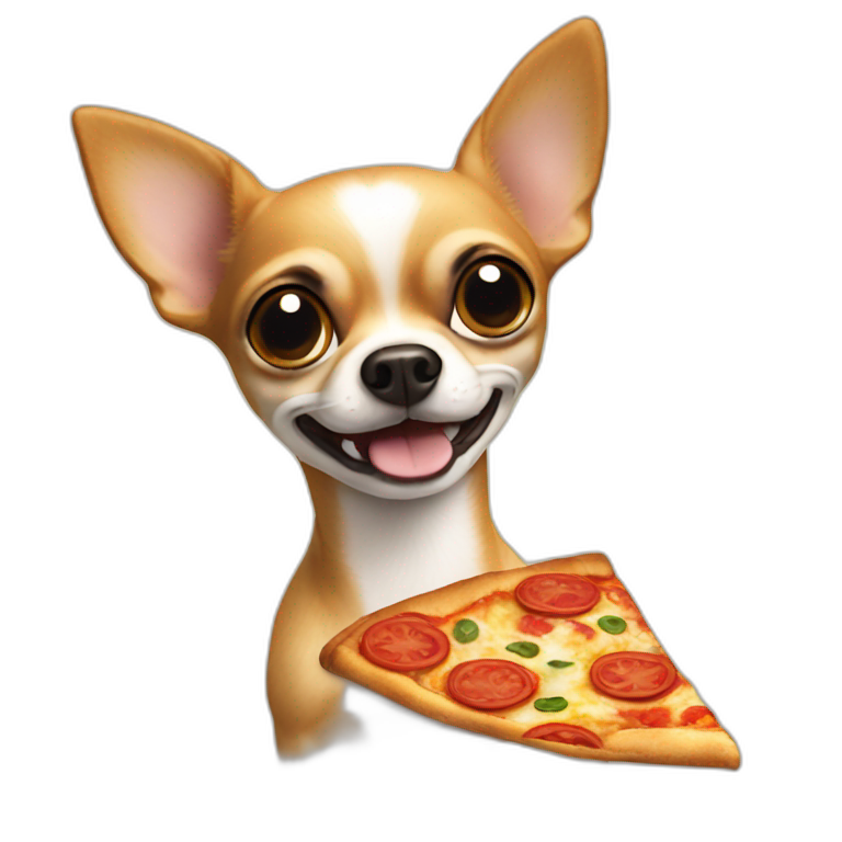 chihuahua hang pizza emoji