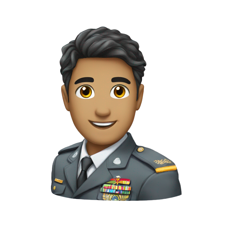 military boy in uniform emoji