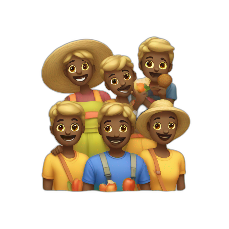 Groupe de pastèque emoji