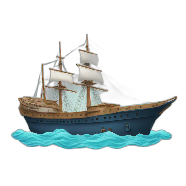ship on the sea emoji