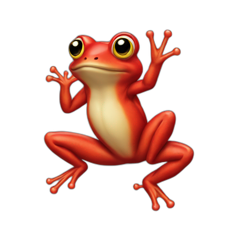 Red frog emoji